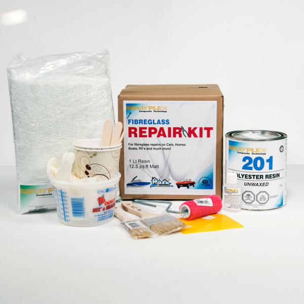 Polyester Fiberglass Repair Kit - 1 Qt