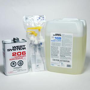 206C Slow Hardener/5-Gallon Resin + Pumps KIT